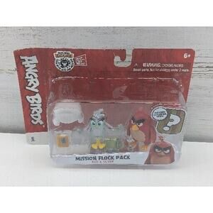 Angry Birds Mission Flock Pack Red & Silver Figures New in Package Sealed